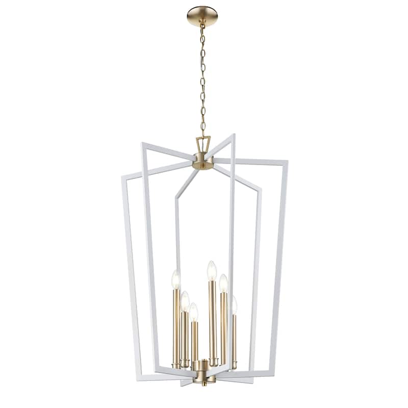 Lizabeth Pendant Light Matte White/Modern Gold - 25 - Matte White/Modern Gold