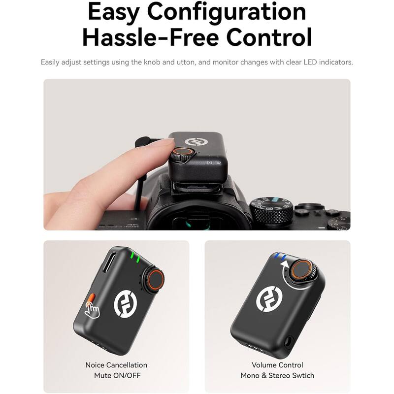 Hollyland Lark M2S Ultimate Combo (Camera RX+USB-C RX+Lightning RX) Wireless Lavalier Microphone