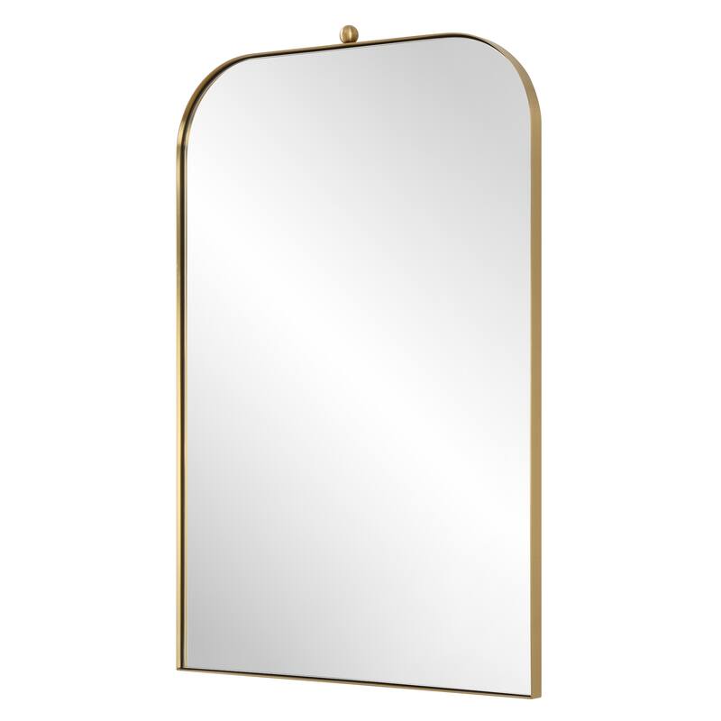 Arch Vanity Wall Mirror - 33" - Brass Plated Finish