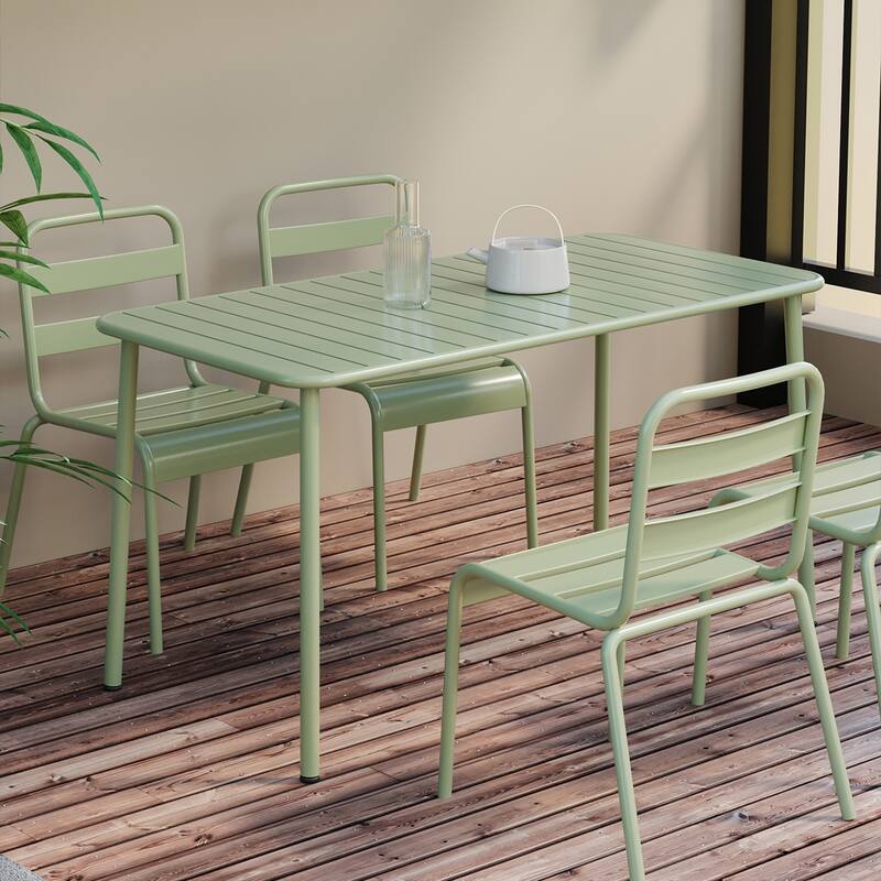 Long Table Outdoor Dining Table Villa Courtyard Balcony Table Outdoor Leisure Table Simple Garden Waterproof Table