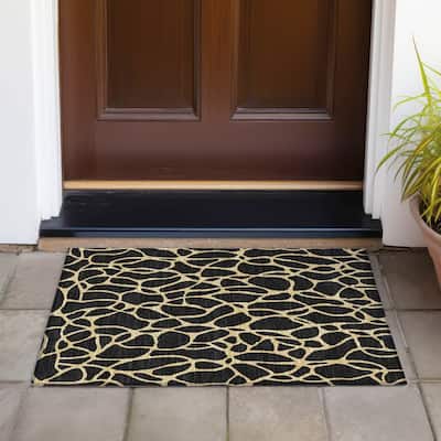 Machine Washable Indoor/ Outdoor Contemporary Chantille Rug