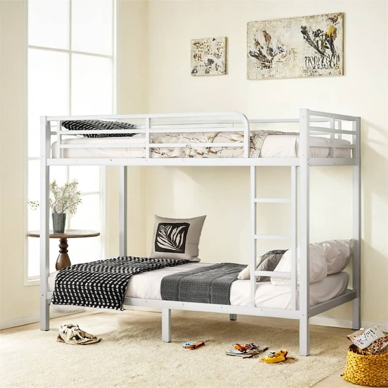 Metal Twin XL over Twin XL Bunk Bed for Teens and Adults,Space-Saving