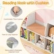 preview thumbnail 7 of 8, Gymax 40''Kids Bookshelf w/Reading Nook 6 Storage Cubbies & Seat