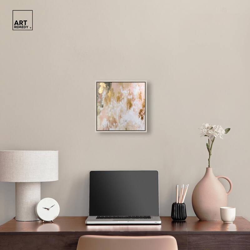 Golden Glimmer Gesture III Canvas by Art Remedy