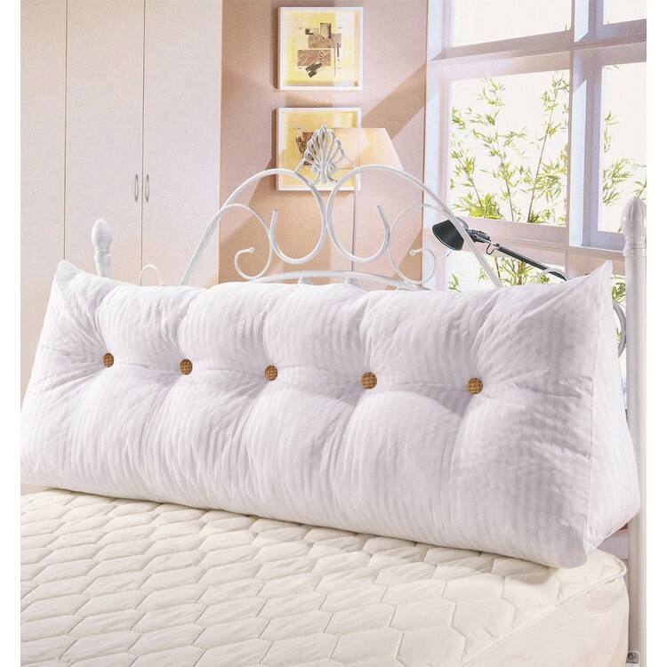 WOWMAX Bed Wedge Daybed Reading Pillow Triangular Bolster Headboard