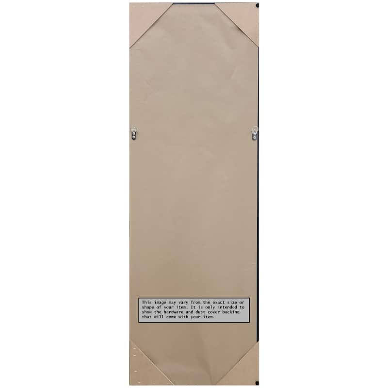 Non-Beveled Full Length On The Door Mirror - Paragon Frame - Paragon Bronze - Outer Size: 21 x 55 in