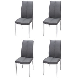 Somette Alyssa Side Chair with Chrome Legs (Set of 4)