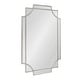 preview thumbnail 61 of 91, Kate and Laurel Minuette Traditional Decorative Framed Wall Mirror 24x36 - Silver