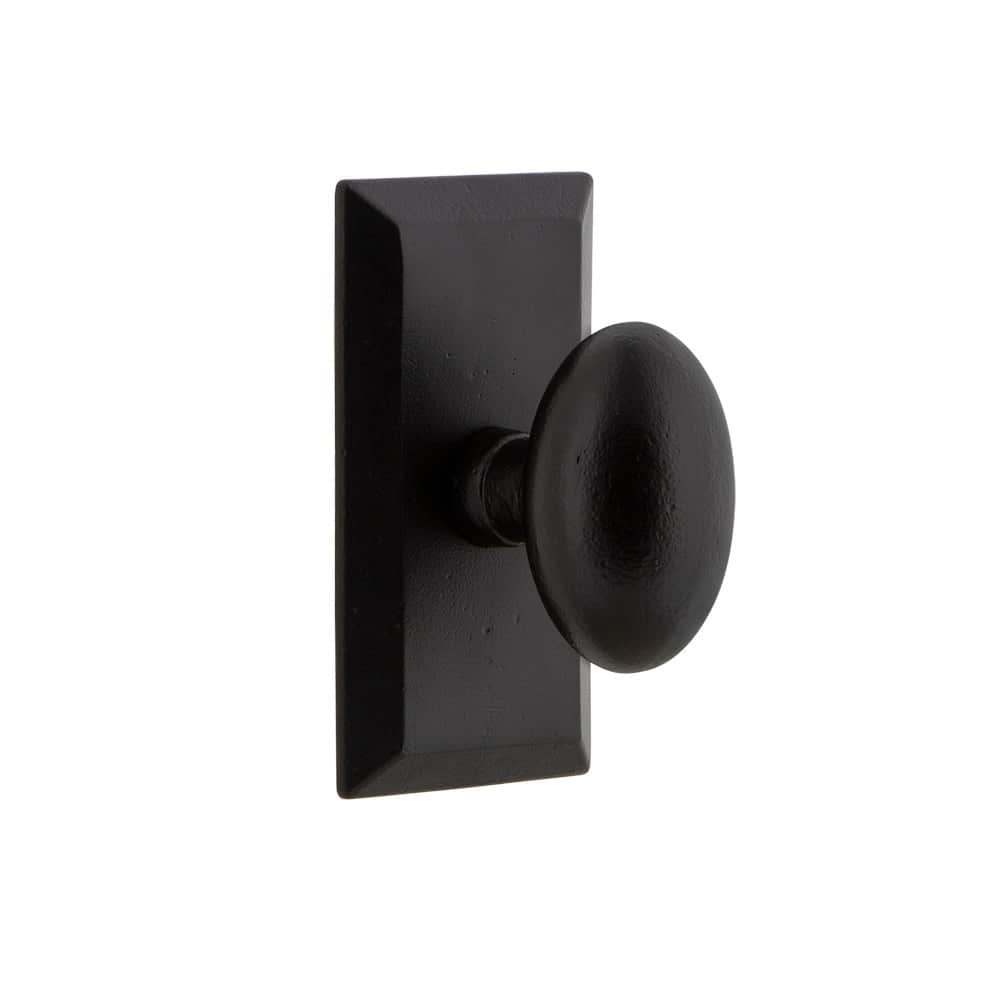 Ageless Iron Vale - Privacy Door Knob Set with 2-3/8" Backset -