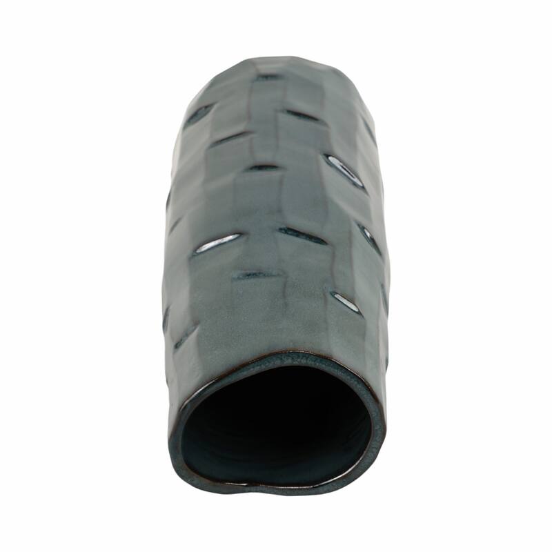 Terracotta Vase with Sculpted Texture Design Modern Decorative Accent