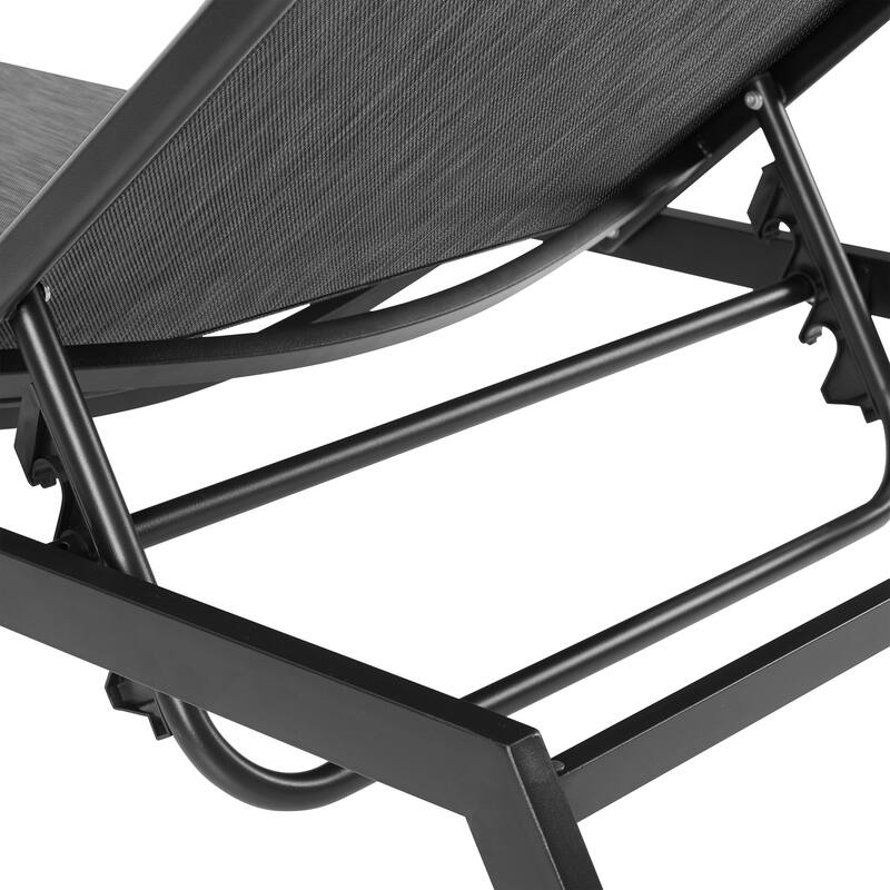 Corvus Torino Adjustable Sling Fabric Patio Chaise Lounge