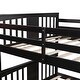 preview thumbnail 34 of 32, Elegant Full over Full Wood Bunk Kids Bed with Drawers,Ladder