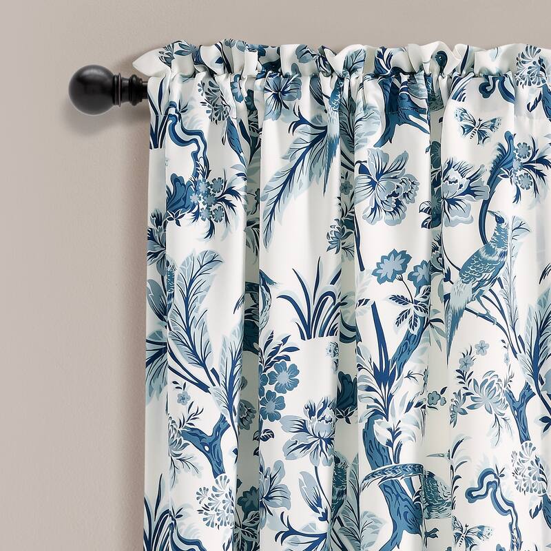 Lush Decor Dolores Room-darkening Floral Curtain Panel Pair