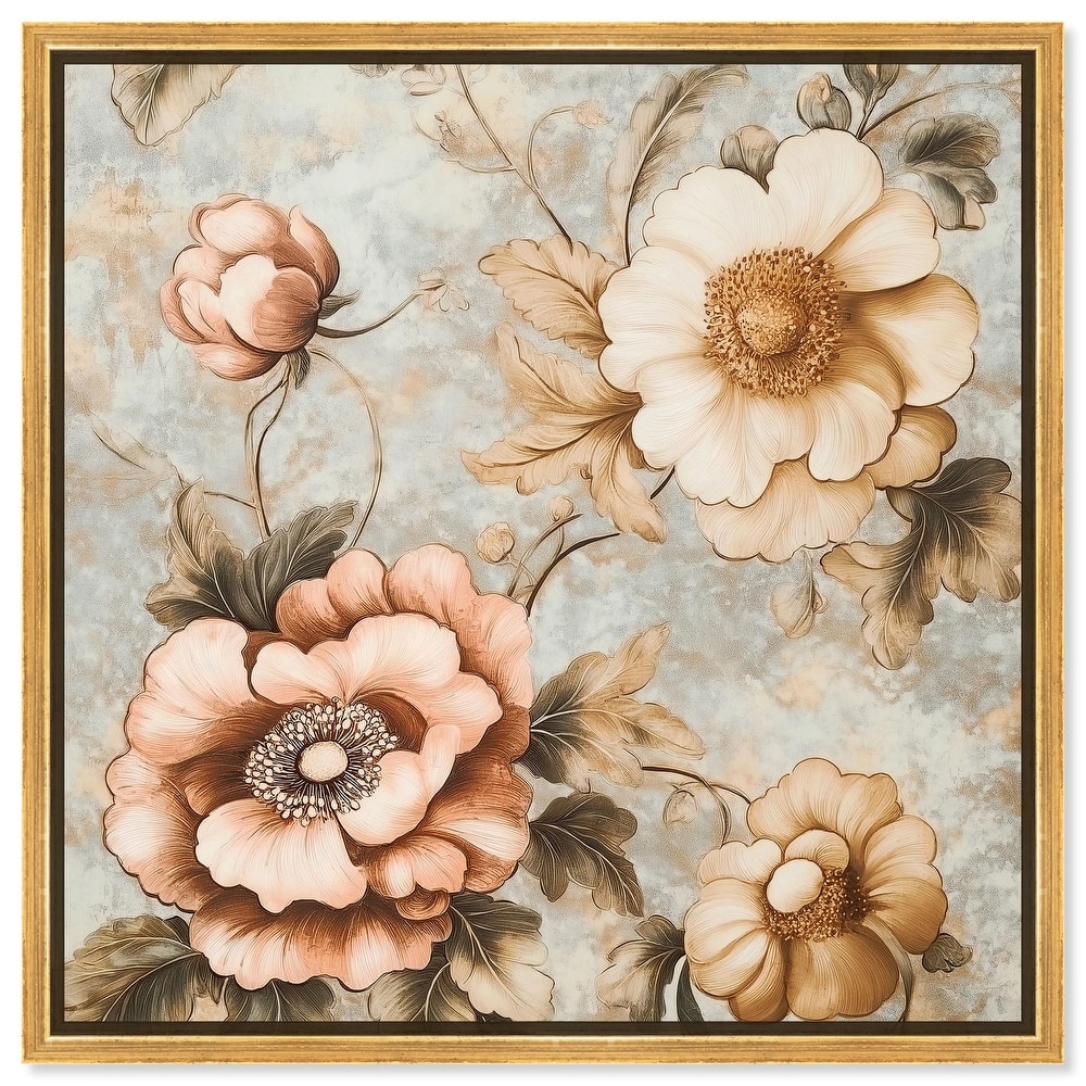 Retro Rose I Canvas by Art Remedy