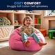 preview thumbnail 119 of 191, Small Refillable Bean Bag Chair for Kids and Teens