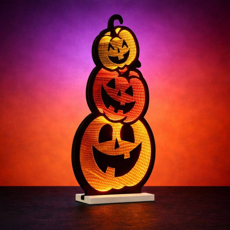 Triple Jack-o-Lantern Ekkolight 35.5"H