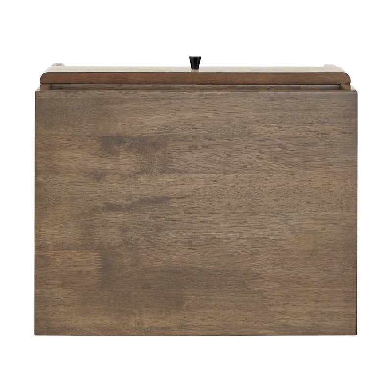 Ozan Walnut Finish 1-drawer Nightstand by iNSPIRE Q Modern