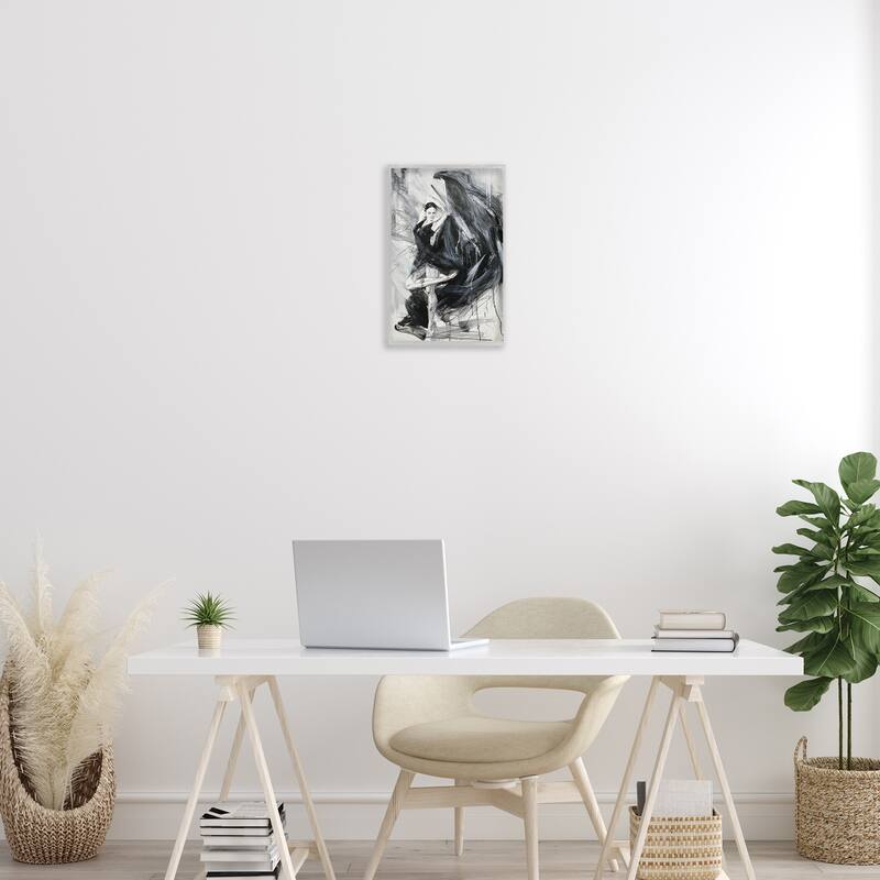 Stupell Elegant Dancer Abstract Framed Giclee Art Design By Lucille Lee
