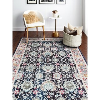 Bashian Zyla Navy Transitional Area Rug - Bed Bath & Beyond - 33421986