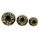 preview thumbnail 1 of 26, Sagebrook Home Gold Accented Abstract Modern Coastal Decorative Orbs Set of 3