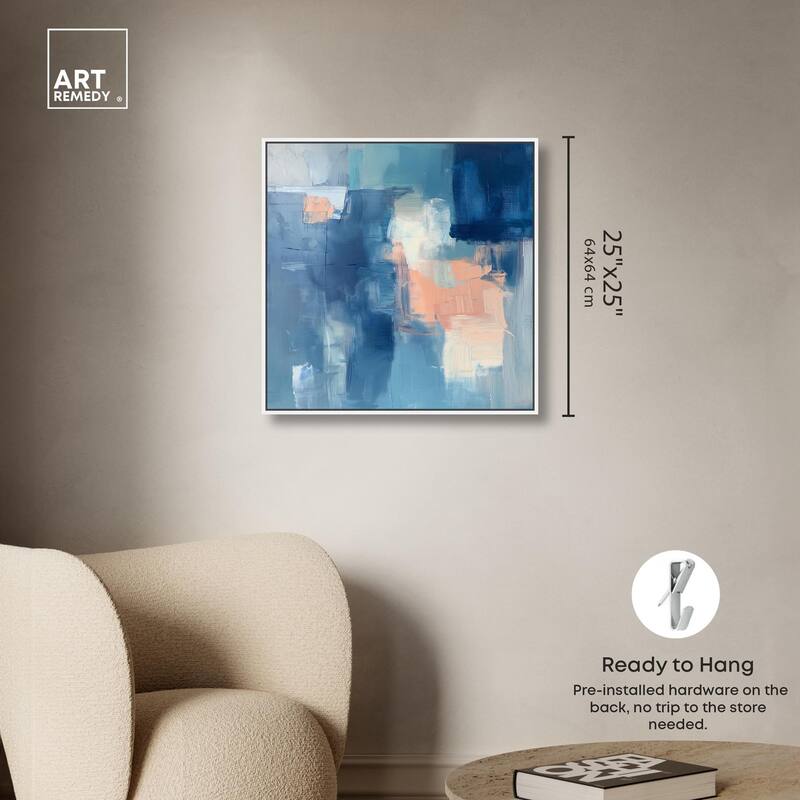Whispering Blue II Canvas by Art Remedy