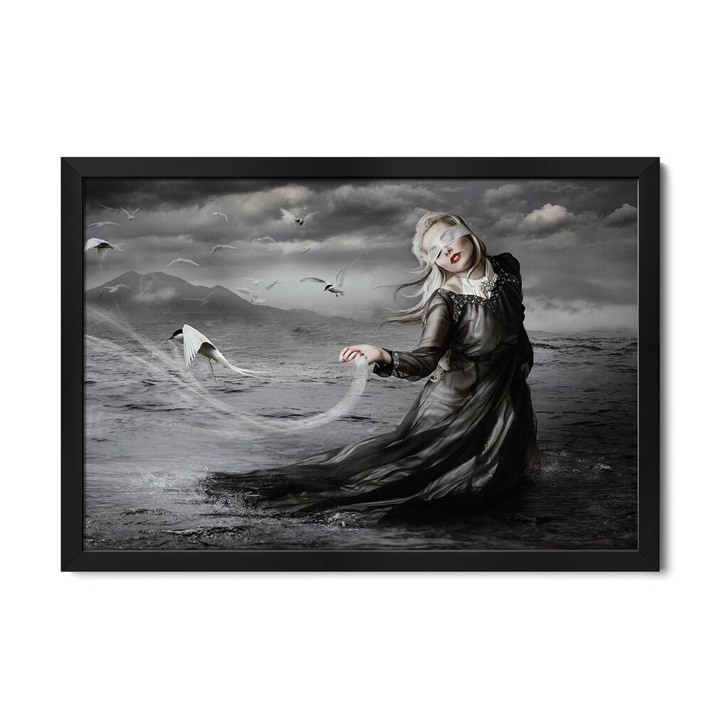 No Eye Can See The Pattern Premium Framed Poster by KT Allen