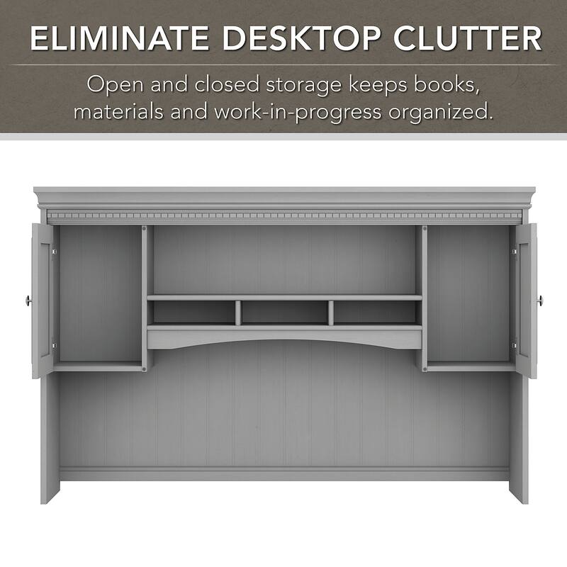 Fairview 60W Hutch for L Shaped Desk by Bush Furniture