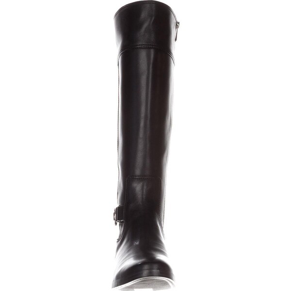 michael kors riding boots black