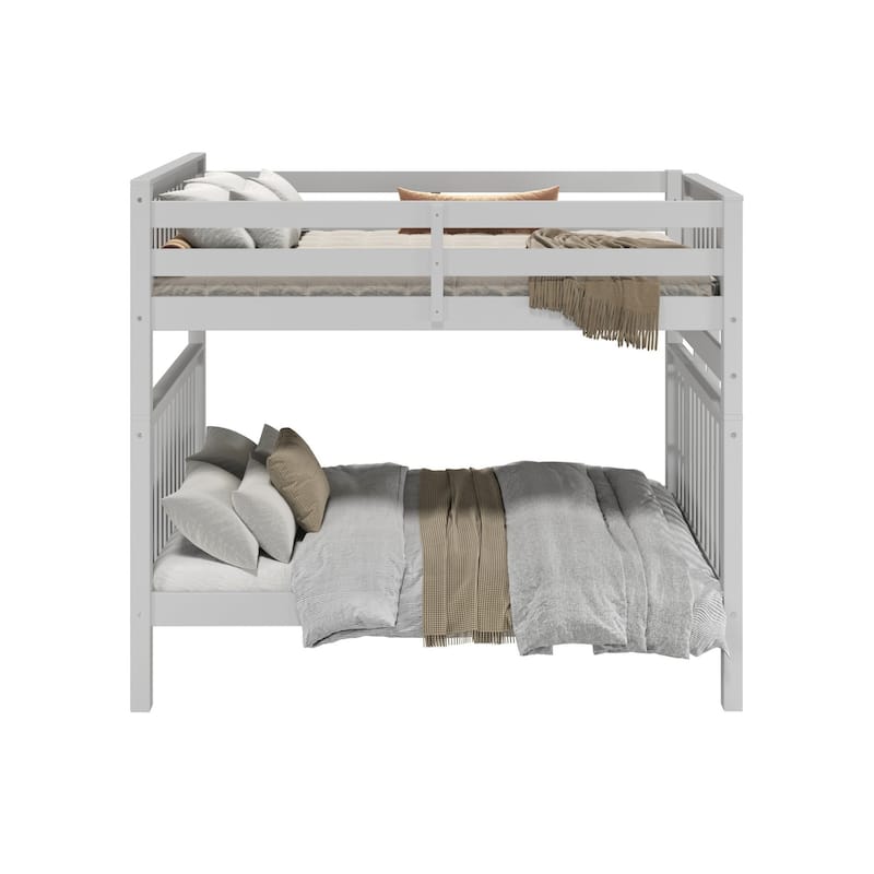 Taylor & Olive Trillium Full over Full Bunk Bed with End Ladder