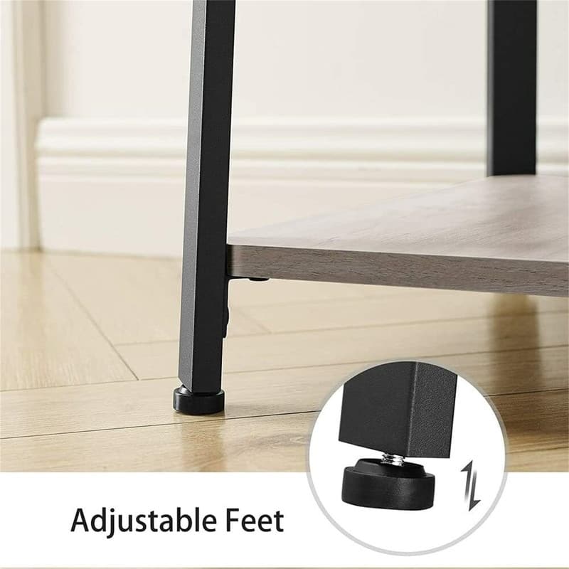 Coat Rack with 3 Shelves - 70.9"D x 16.9"W x 16.9"H