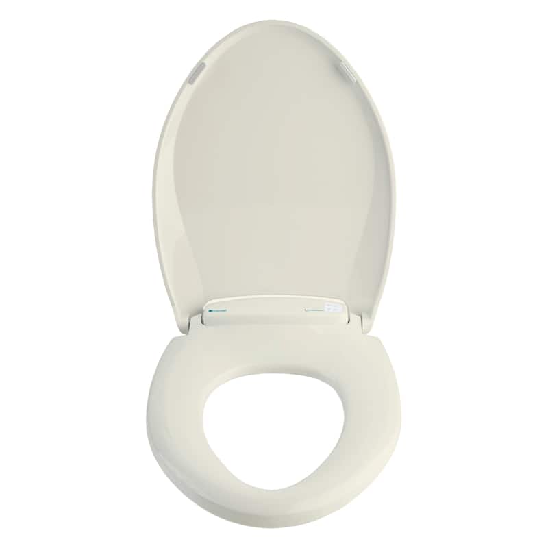 Brondell LumaWarm Heated Nightlight Round Biscuit Toilet Seat - Beige