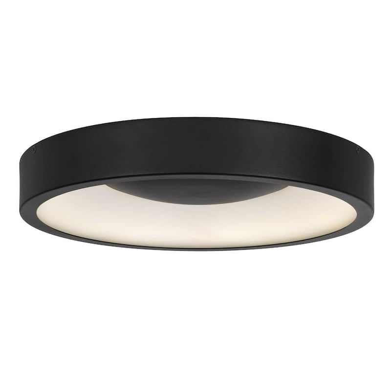 14 inch Black LED Flush Mount