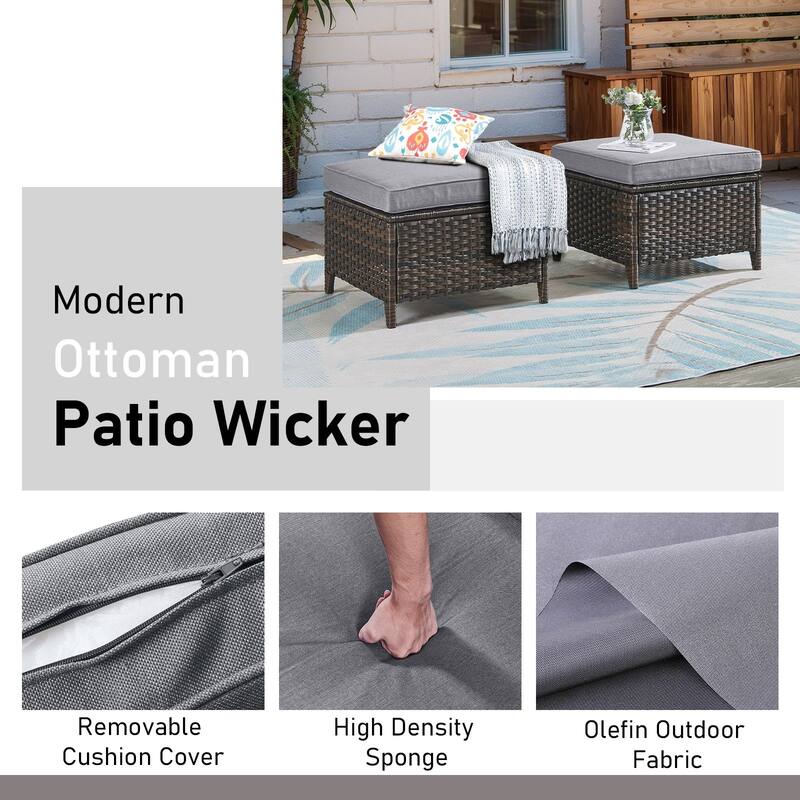 Fire Pit Table with Patio Chairs Ottomans