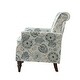 Nyctelius Traditional Nailhead Trim Accent Armchair with Floral Pattern ...