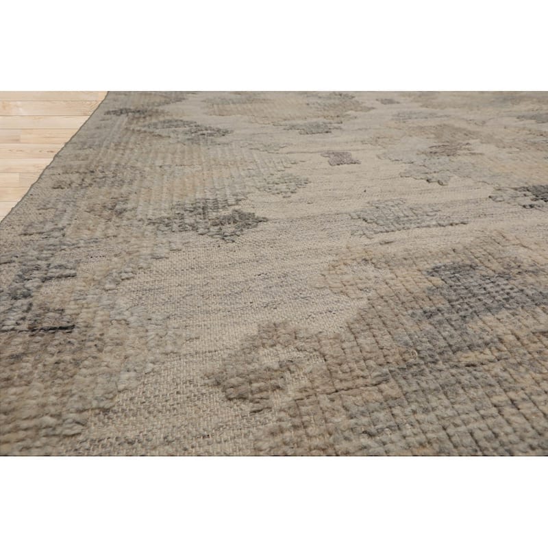 LoomBloom Southwestern Moroccan Wool Hand Woven Beige Oriental Rug - 5' 3'' x 7' 7''