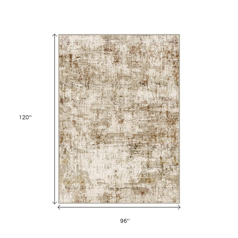 HomeRoots Abstract Modern Rectangle Area Rug