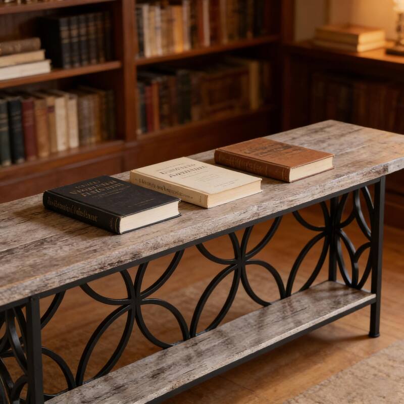 Modern 2-Tier Console Table - Sofa & Coffee Table