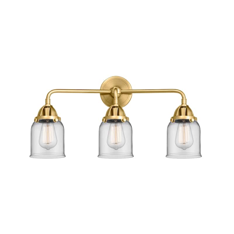 Innovations Lighting 288-3W-10-23 Bell Vanity Bell 3 Light 23" Wide - Satin Gold / Clear