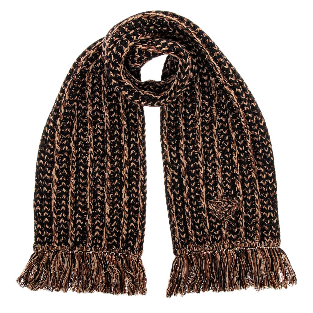 Prada Cashmere and Wool Knitted Scarf
