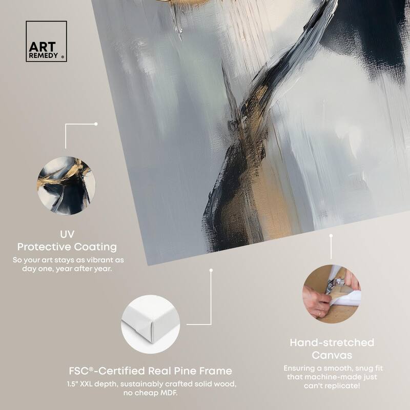 Golden Fissure I Canvas by Art Remedy, Gallery Wrapped
