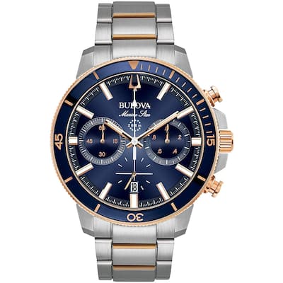 Bulova Men's Marine Star Blue Dial Watch - 98B301 - 6 (36)