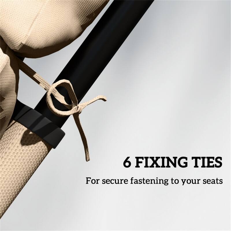 Outdoor and Indoor Lounge Chair Cushion Polyester Foam Padding Blue Brown UV Resistant Splash Proof - 74.8" L x 22" W x 3.9" D