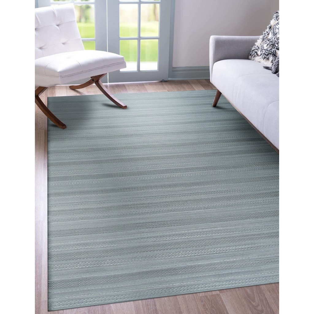 Home Decor EORC Hand-Knotted Wool Ingrain Design Rug, Grey Elegant and Durable Area Rug for Adding Sophistication and Comfort