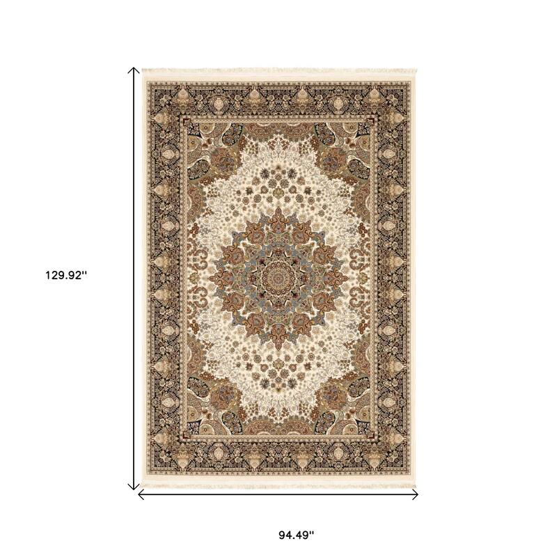 HomeRootsMedallion Traditional Rectangle Area Rug