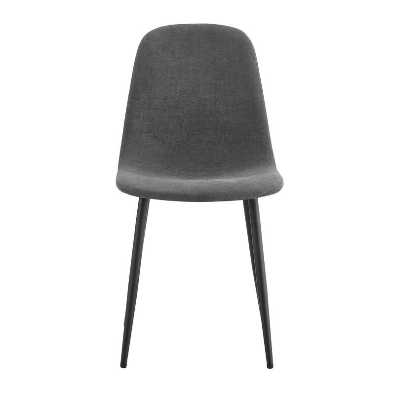 Velvet Dining Chairs Set of 4 Arc Accent Chair Dark Gray Side Chair