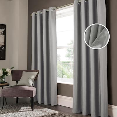 Lydia Matte Embossed Blackout Grommet Panel 95" inch - (1x) 52 x 95 in.