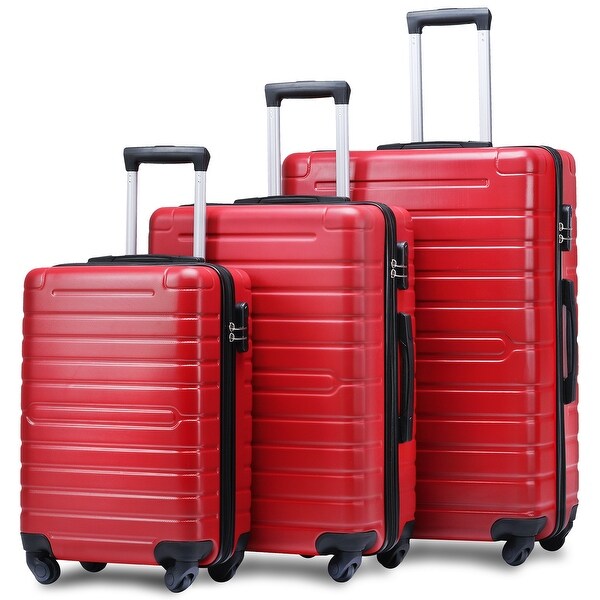 Merax 3 piece luggage set clearance