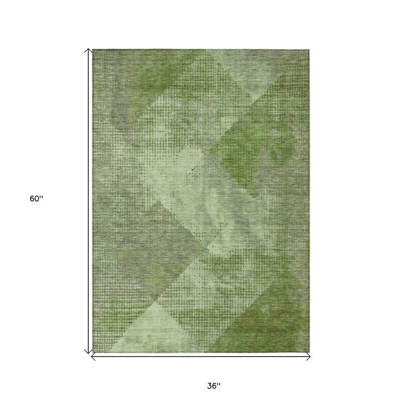 HomeRoots Geometric Transitional Rectangle Outdoor Rug