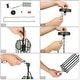 preview thumbnail 14 of 13, Tifany Modern 1-Light Mini Pendant Colored Black Glass Kitchen Island Light - D 4.3" x H 15.5"