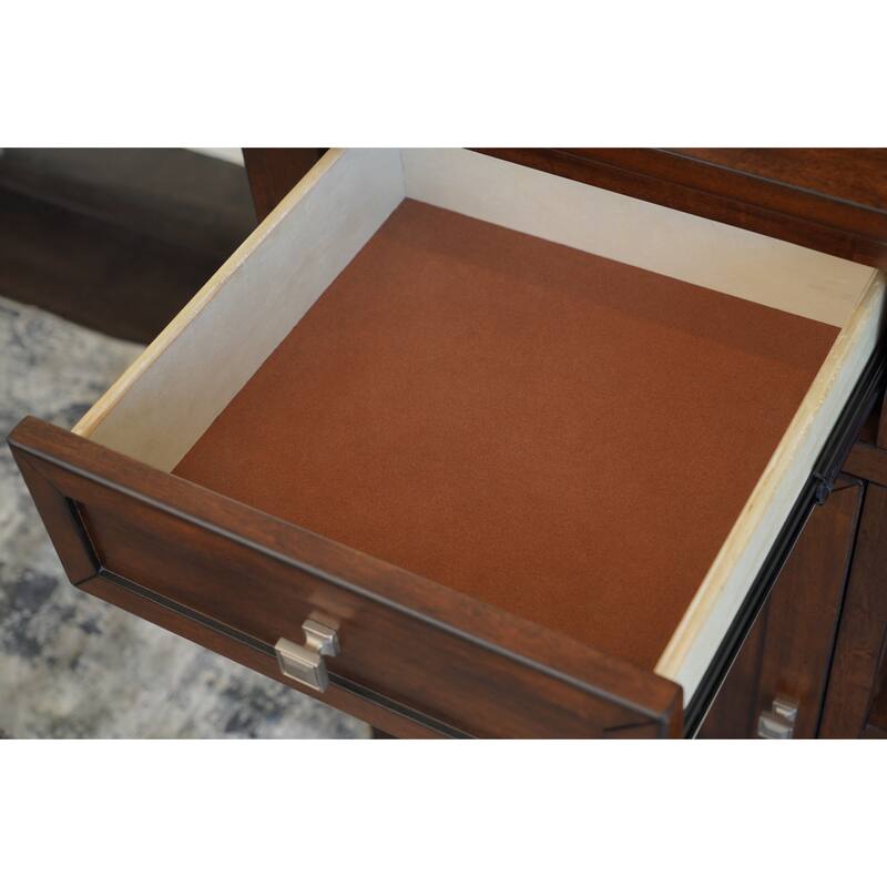 Abbyson Theo 54 Inch Wood Server